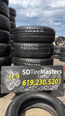 2 Falken tires (195-65-15) with 95% tread life remaining.