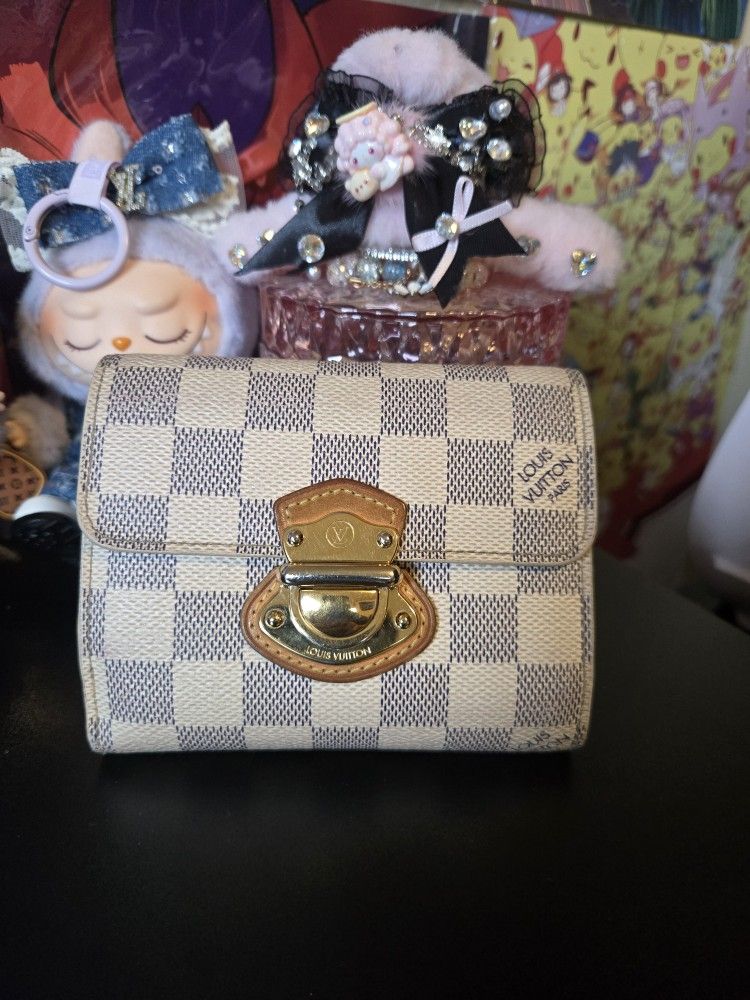 Louis Vuitton Damier Azur Compact Koala Lock Trifold Wallet