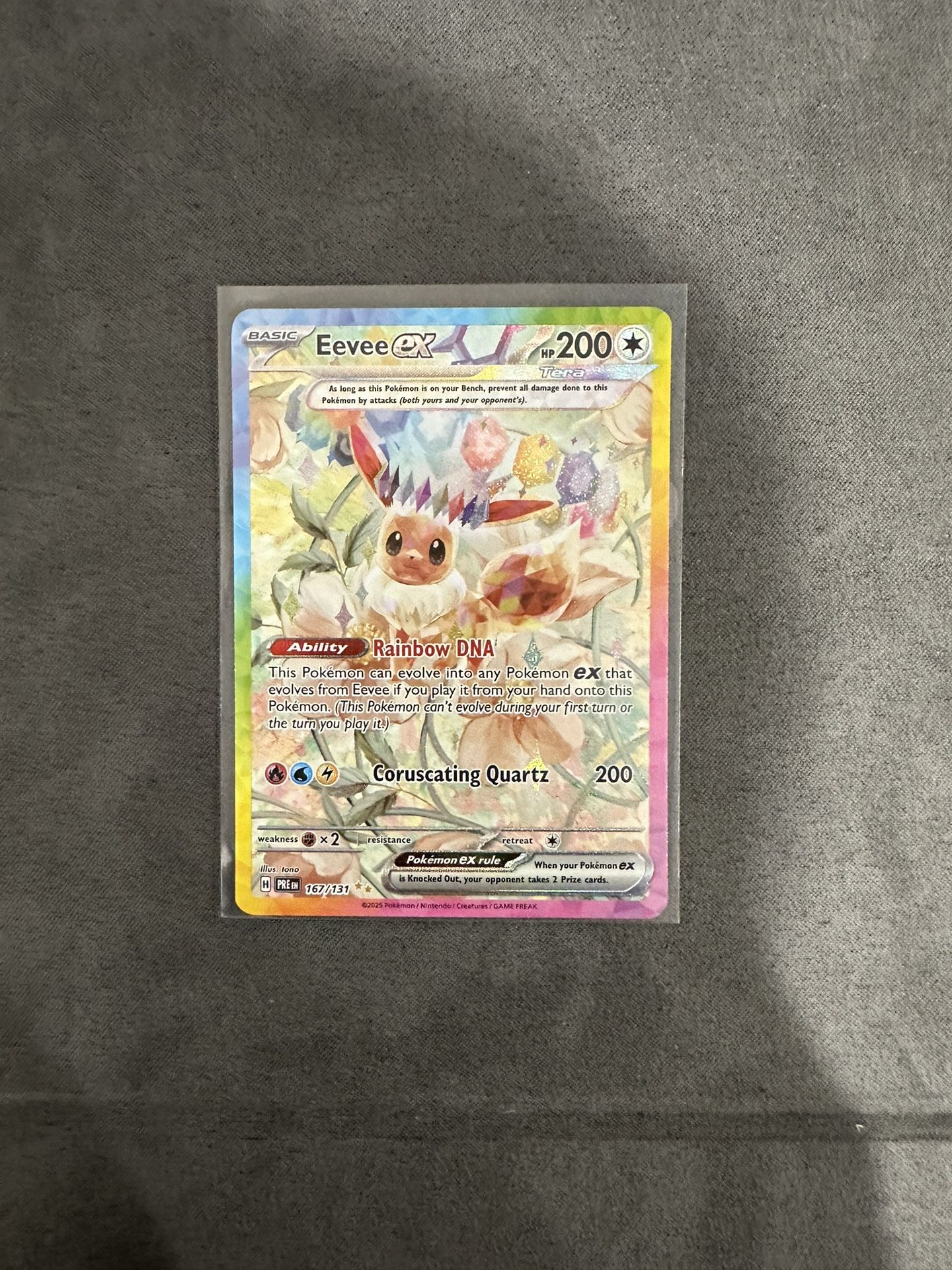 Eevee Ex Prismatic Evolution 