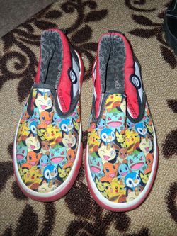 Pokémon Kids shoes size 13 Amd Medium Shirt