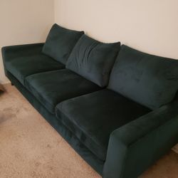 3 Seat Spruce Green Sofa