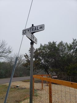 Street sign post