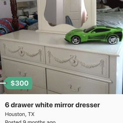 White dresser