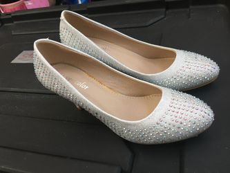 Silver High Heels