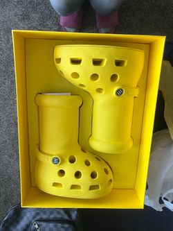 big yellow boots from MSCHF
