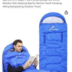 Nearly NEW Sleeping Bag with Openings For Arms And Legs