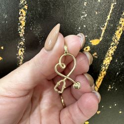 14k ESTETOSCOPIO CHARM 