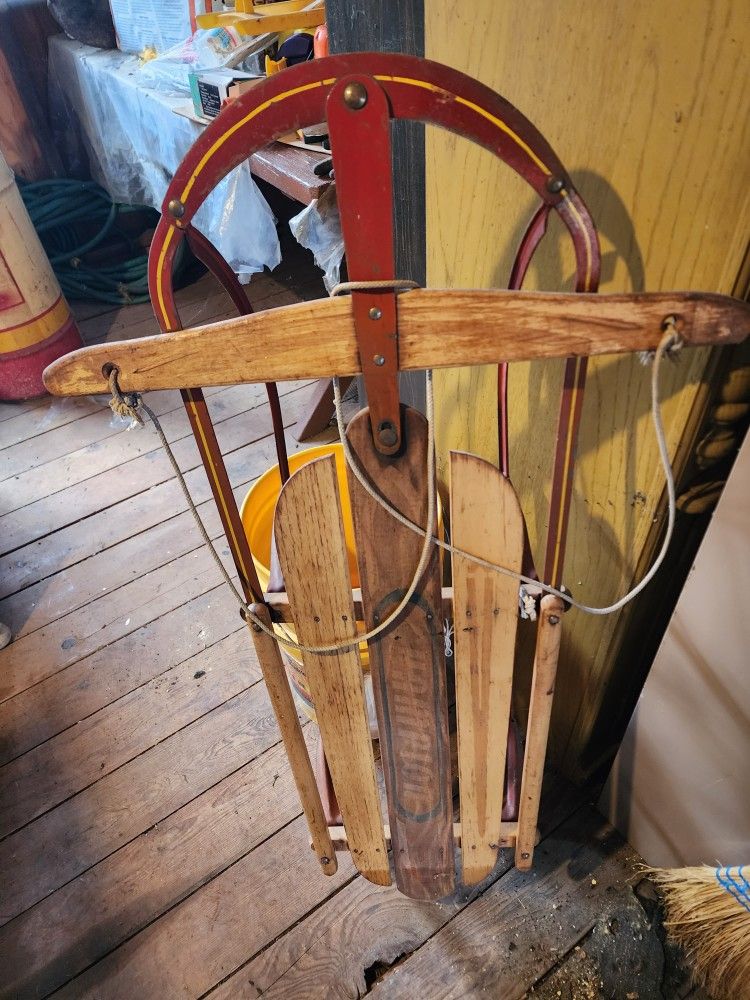 Wooden Antique Sled