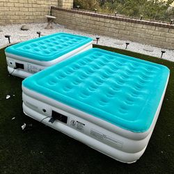 New $35 For Twin Or $45 For Queen Size Bed Inflatable Air Mattress With Built In Electric Pump 18 Inch Tall 550 Lbs Capacity 