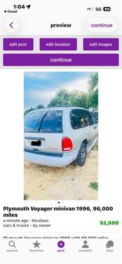 1996 minivan Dodge Plymouth Voyager