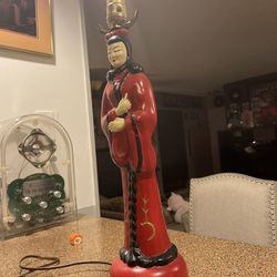 Geisha Lady Lamp Vintage 1960s Porcelain 
