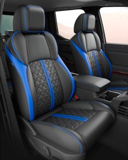 Leather Seat Covers Custom Fit Toyota Tacoma 2024-2026 Double/Crew Cab SR SR5...