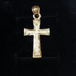 10kt Real Gold Cross Pendant