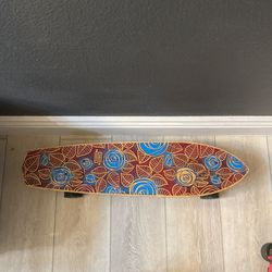 Hand carved Wooden Skateboard