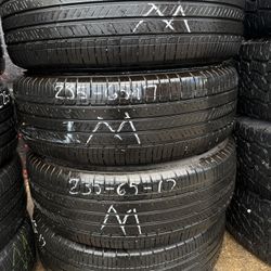 235-65-17 All 4 used  mounted and balance included