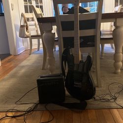 Electric Guitar And Amp