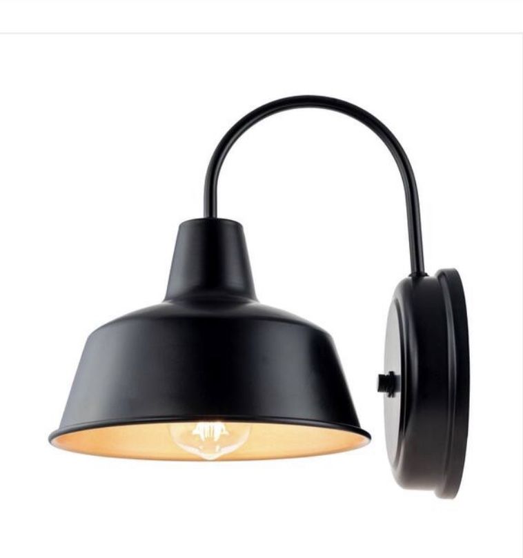 Make Me An Offer!! Pia Rocco 11.6” Black 1-Light Outdoor Wall light