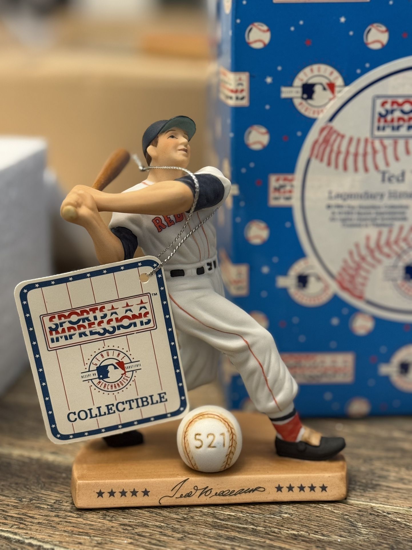 1993 TED WILLIAMS SPORTS IMPRESSIONS LEGENDARY HITTERS FIGURINE RED SOX HOF