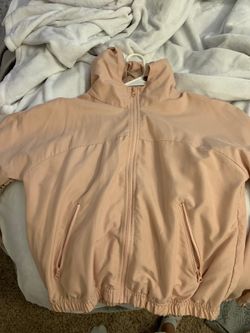 Pink soft material windbreaker jacket
