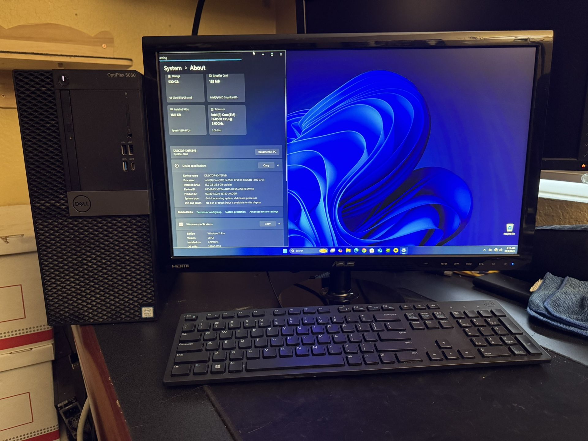 Refurbished Dell Optiplex 5060 Win 11 Computer + LCD