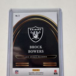 2024 Panini Select “Future” Brock Bowers RC – Las Vegas Raiders Rookie Card