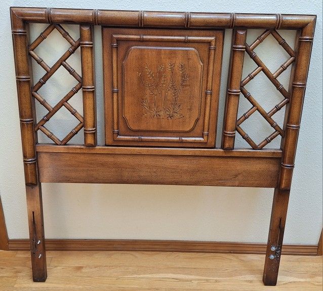 Dixie Aloha Twin Faux Bamboo Headboard VINTAGE