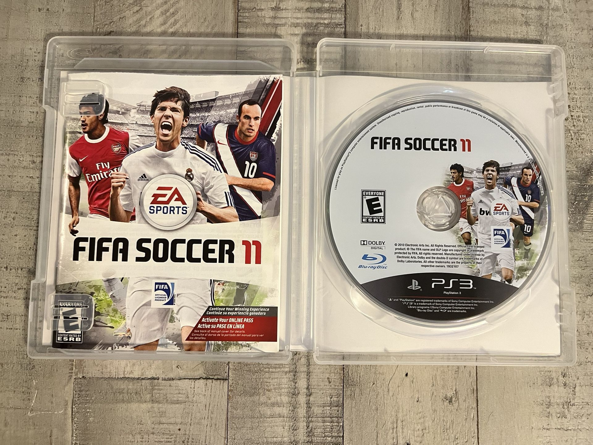 FIFA Soccer 11 PS3 PlayStation Purchased New In Great Condition One Owner Disc And Book And Case Included