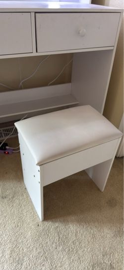 Small white vanity