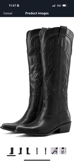 Womans Black Western Boots