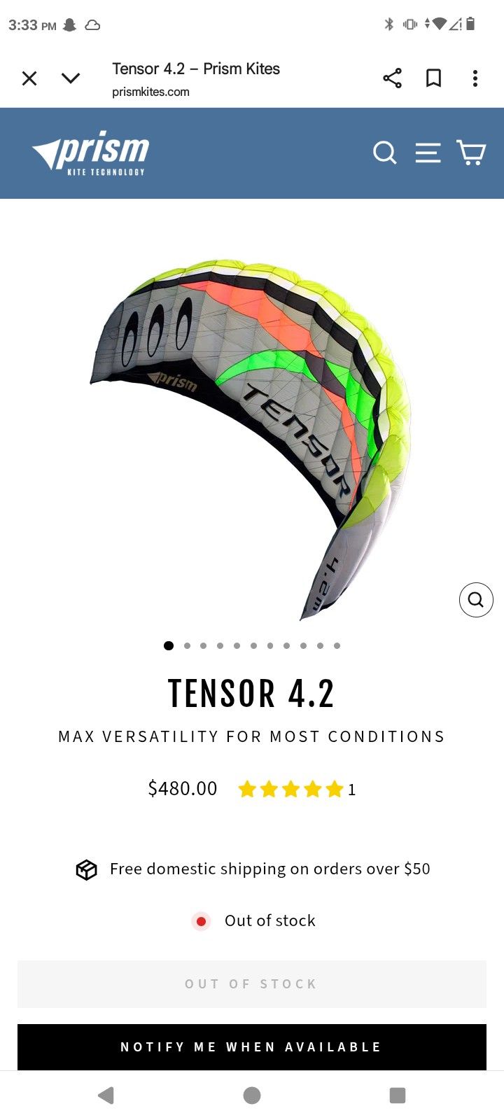 4.2 Tensor Power Kite