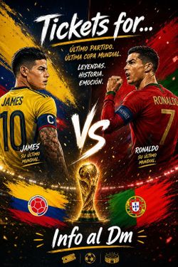 Colombia vs Portugal 3 tickets