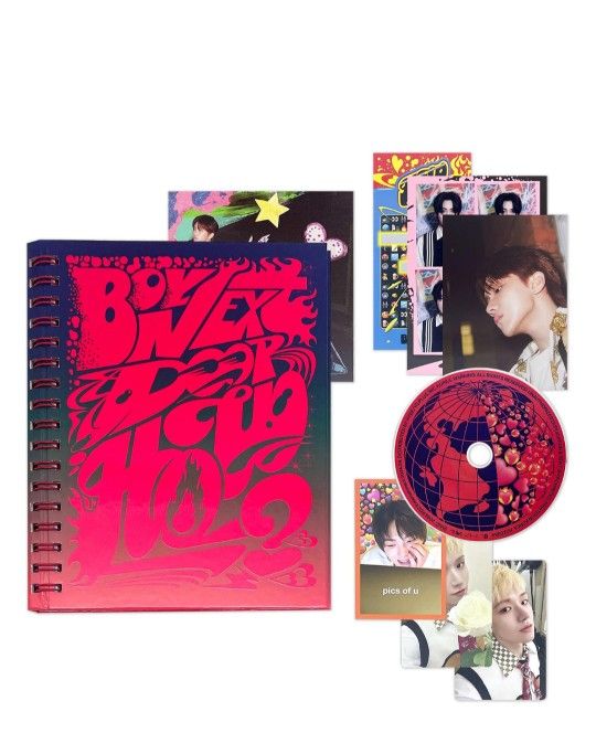 BOY NEXT DOOR HOW? Fire Version Korean CD 72p Photo Album Book W/Poster & Cards. Damage to corner of book see Pics, May be incomplete. The image displ