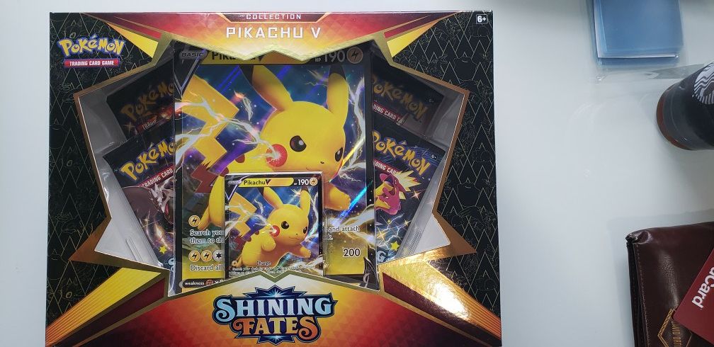 SHINING FATES POKEMON PIKACHU V BOX. QTY AVAILABLE