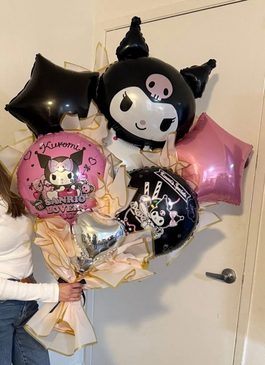 Kuromi Birthday Graduation Balloon Bouquet