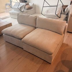 2 Armless cloud couch sectional