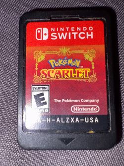 Pokémon Scarlet Nintendo Switch Game Cartridge