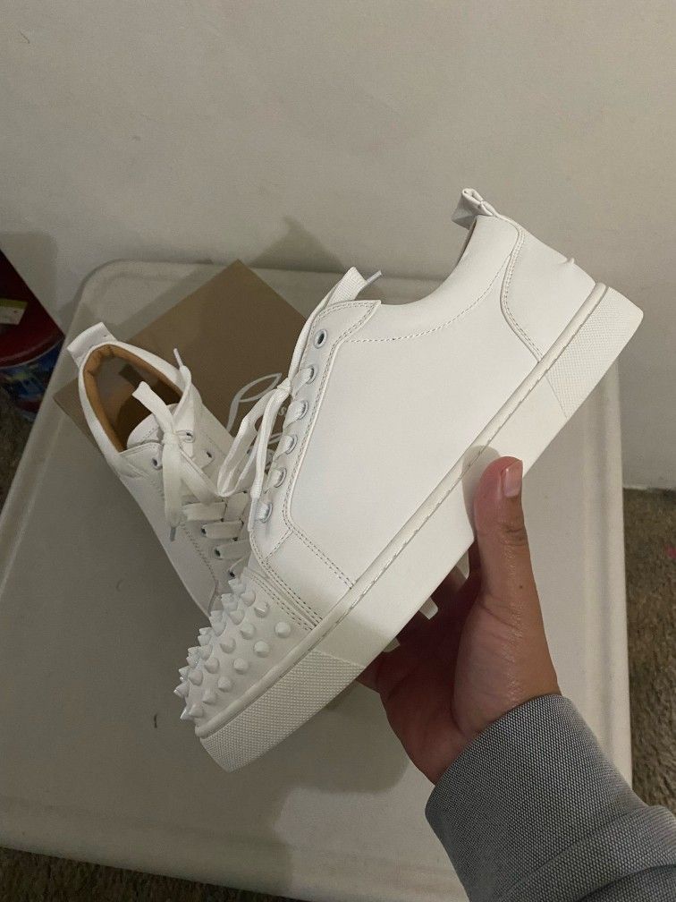Authentic Christian Louboutin Sneaker - Men Size 8.5 Color: Beige for Sale  in Bellflower, CA - OfferUp