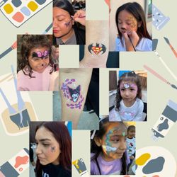 Facepainting, Temporary Tattoos, Glitter,gems ,stencils