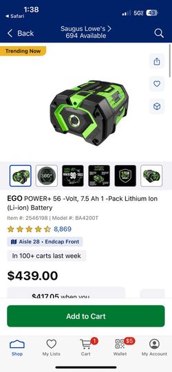 Eco 56v 7.5 Power tools And Lawn Tools