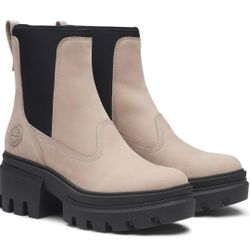 Timberland Women's Everleigh Mid Chelsea Boot Pure Cashmere Size 6 Wide