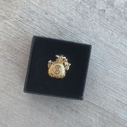 Diamond Cut Money Bag Ring 10kt Gold 