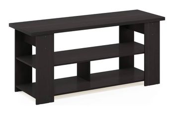 Furinno Jaya TV Stand, Entertainment Center, TV Console for TV up to 55 Inch, for Living Room, Bedroom, Espresso