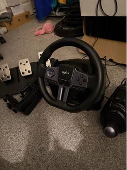 New open box PXN Gaming Steering Wheel Set with Pedals Shifter Xbox $100 OBO message me for any questions.
