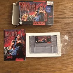 Blackthorne Super Nintendo 1994 Complete CIB Plastic Wrap Still On Partial On