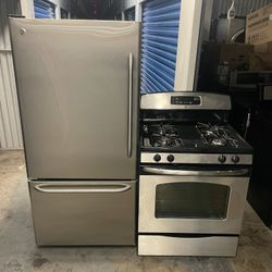 Set De 30” GE Nevera Freezer Abajo