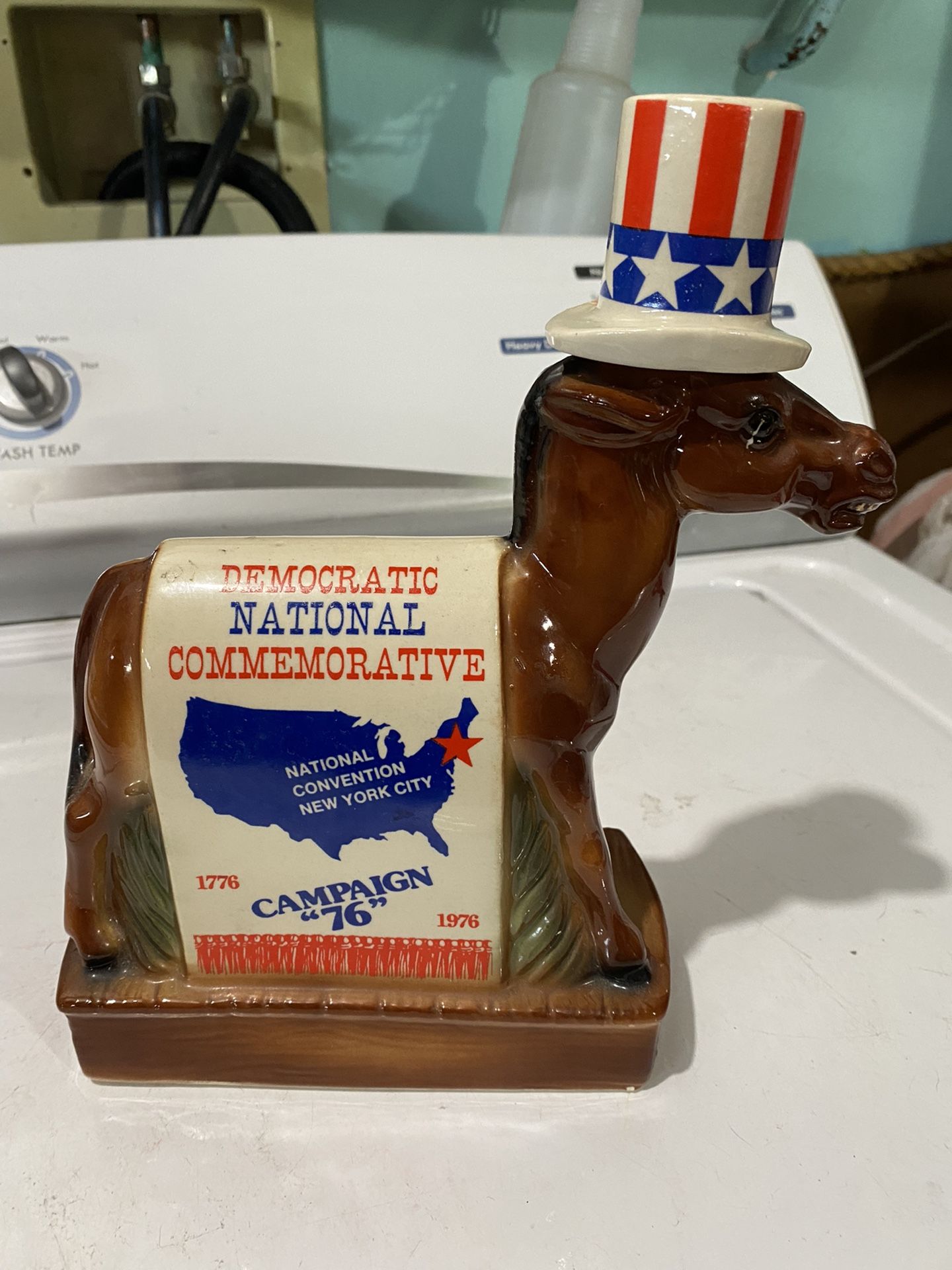 Democratic national commemorative liquor bottle