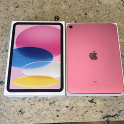 iPad 10th Generation - 256GB Storage - Pink - 10.9” 