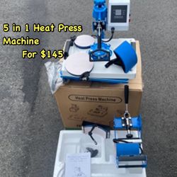 Brand New Commercial 5 in 1 Heat Press Machine
