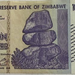 Zimbabwe 10 Billion Dollars Bill Banknote Money