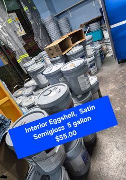 $55.00  INTERIOR/ EXTERIOR  5 gallon bucket of paint